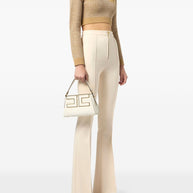 Elisabetta Franchi Wool Crewneck Sweater - Beige