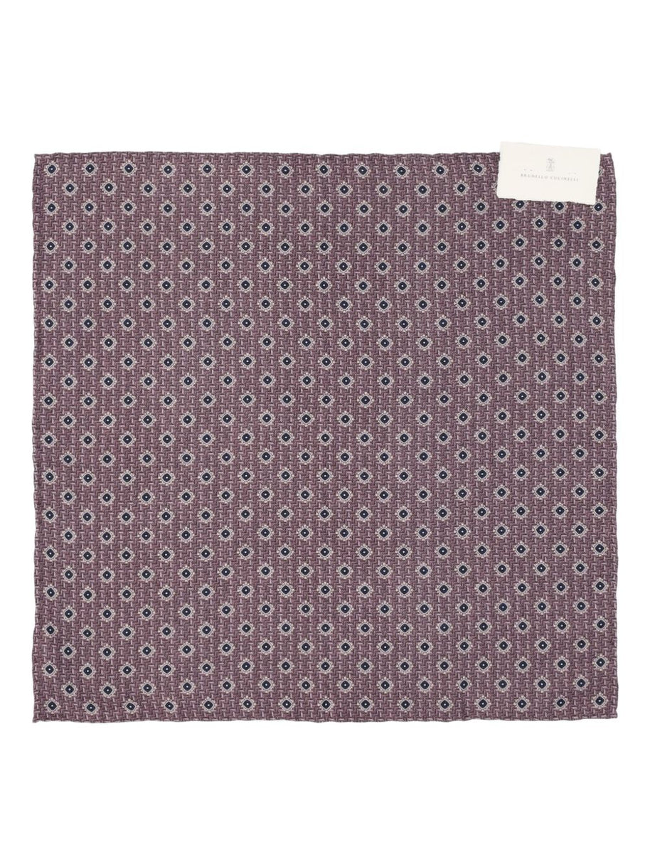 Brunello Cucinelli Silk Scarf Purple