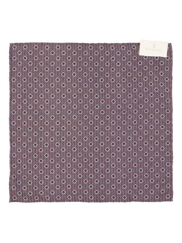 Brunello Cucinelli Silk Scarf Purple