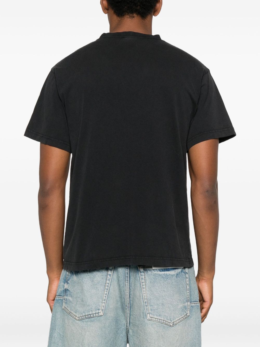 Balenciaga Standard Text T-shirt - Black