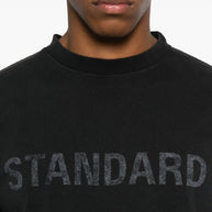Balenciaga Standard Text T-shirt - Black