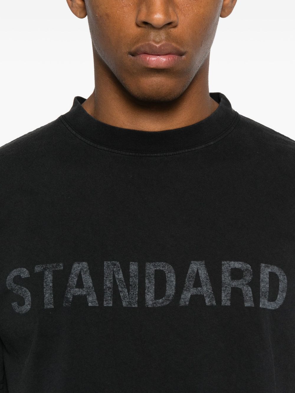 Balenciaga Standard Text T-shirt - Black