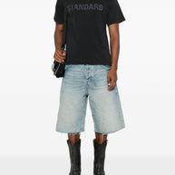 Balenciaga Standard Text T-shirt - Black