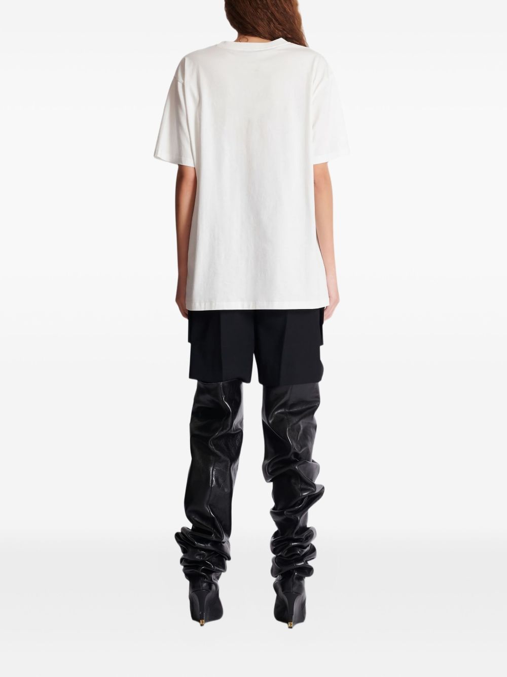 Balmain Leopard Print T-shirt - White