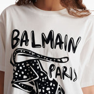 Balmain Leopard Print T-shirt - White