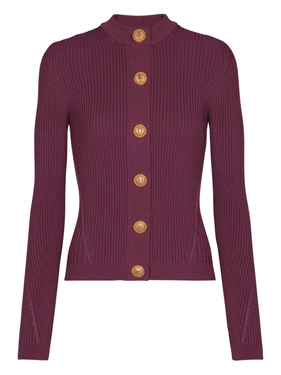 Balmain Sweaters Purple