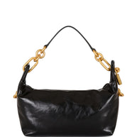 Balmain Sync Medium Leather Shoulder Bag - Black