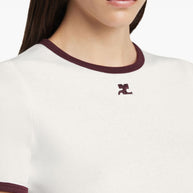 Courreges Logo Cotton T-shirt - White