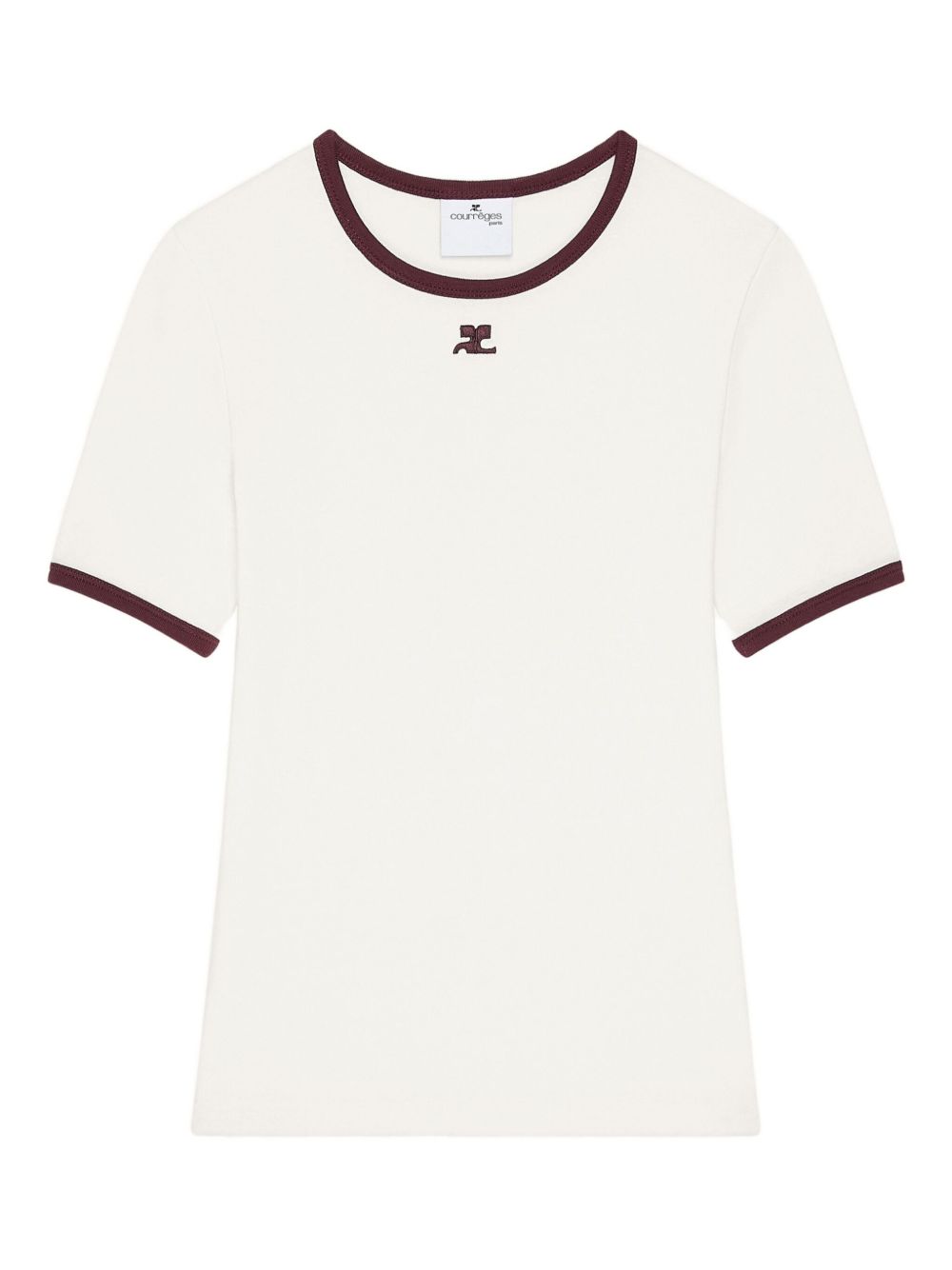 Courreges Logo Cotton T-shirt - White
