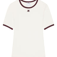 Courreges Logo Cotton T-shirt - White
