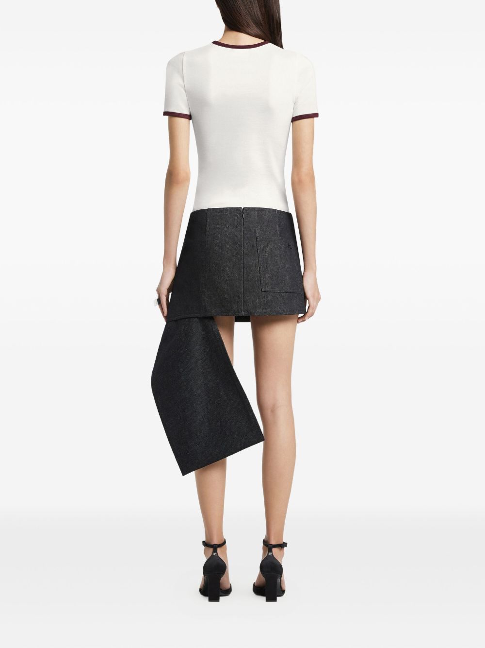 Courreges Logo Cotton T-shirt - White