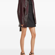 Courreges Vinyl Bomber Jacket - Bordeaux