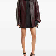Courreges Vinyl Bomber Jacket - Bordeaux