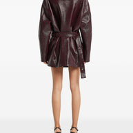 Courreges Vinyl Bomber Jacket - Bordeaux