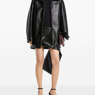 Courreges Vinyl Bomber Jacket - Black