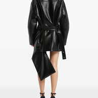 Courreges Vinyl Bomber Jacket - Black