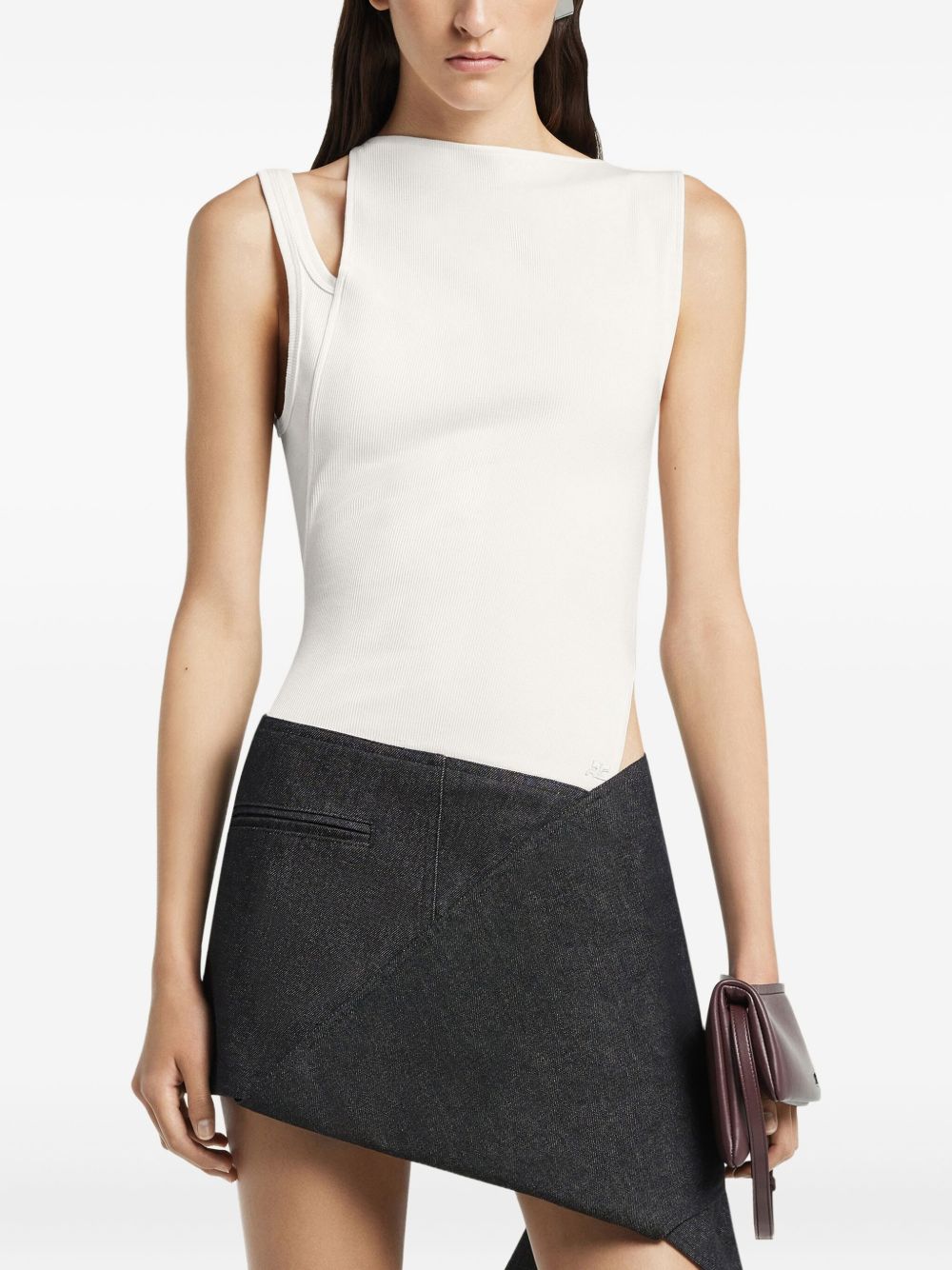 Courreges 90'S Cotton Top - White