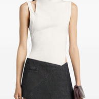 Courreges 90'S Cotton Top - White