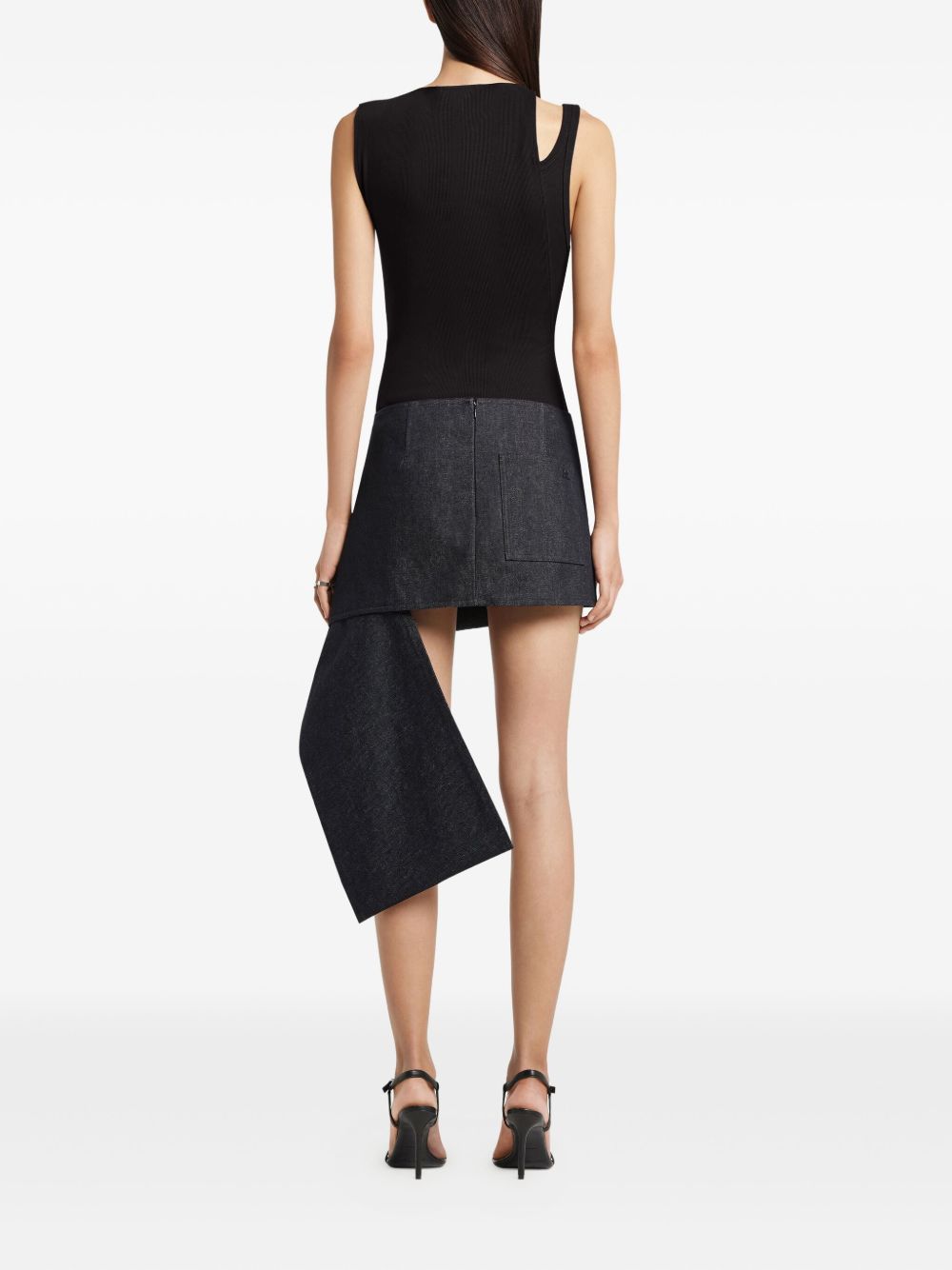 Courreges 90'S Cotton Top - Black