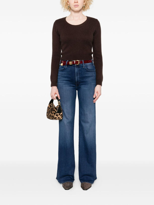 Mother The Hustler Roller Sneak Jeans Blue