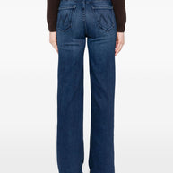 Mother The Hustler Roller Sneak Jeans Blue