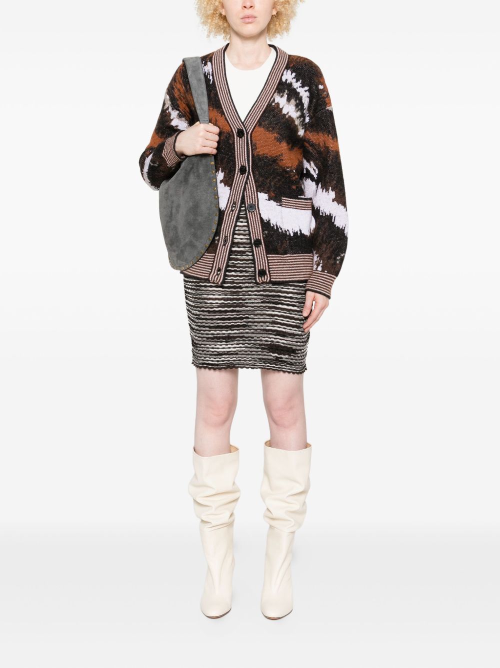 Missoni Wool Blend Skirt Brown