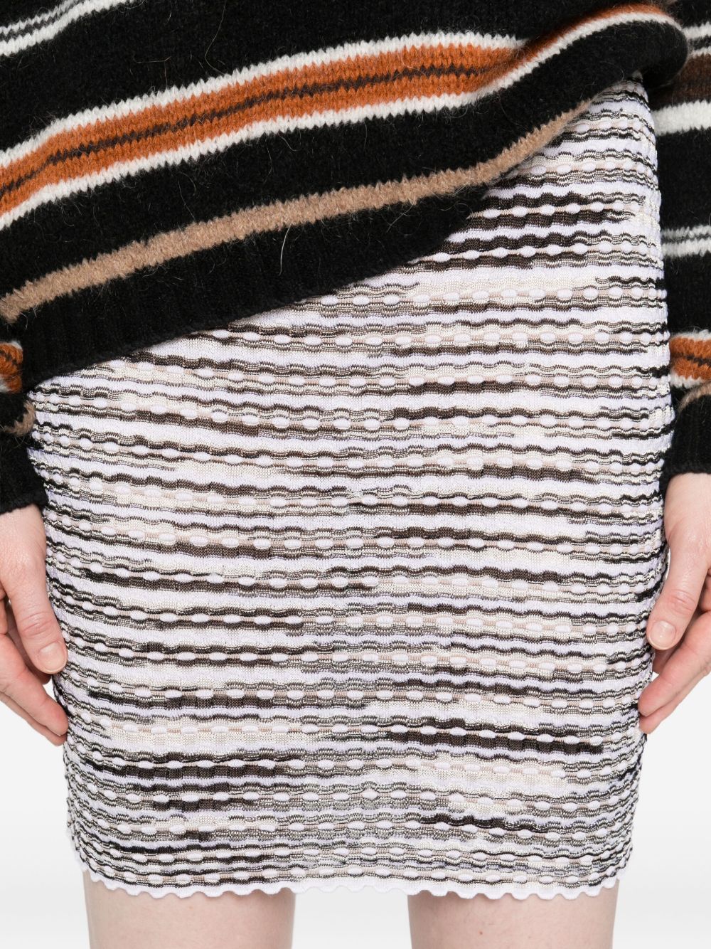 Missoni Wool Blend Skirt Beige