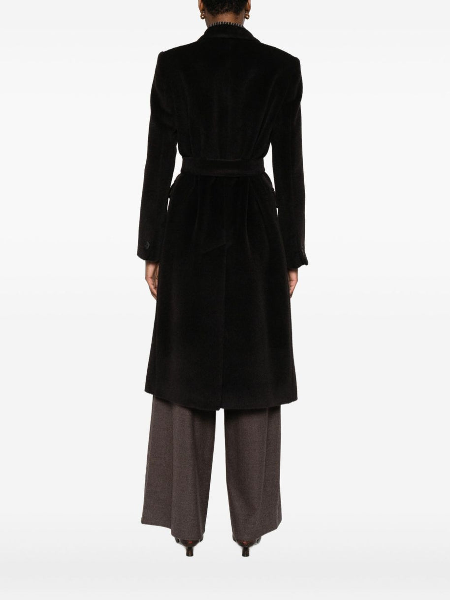 Tagliatore Wool Double-breasted Coat Brown