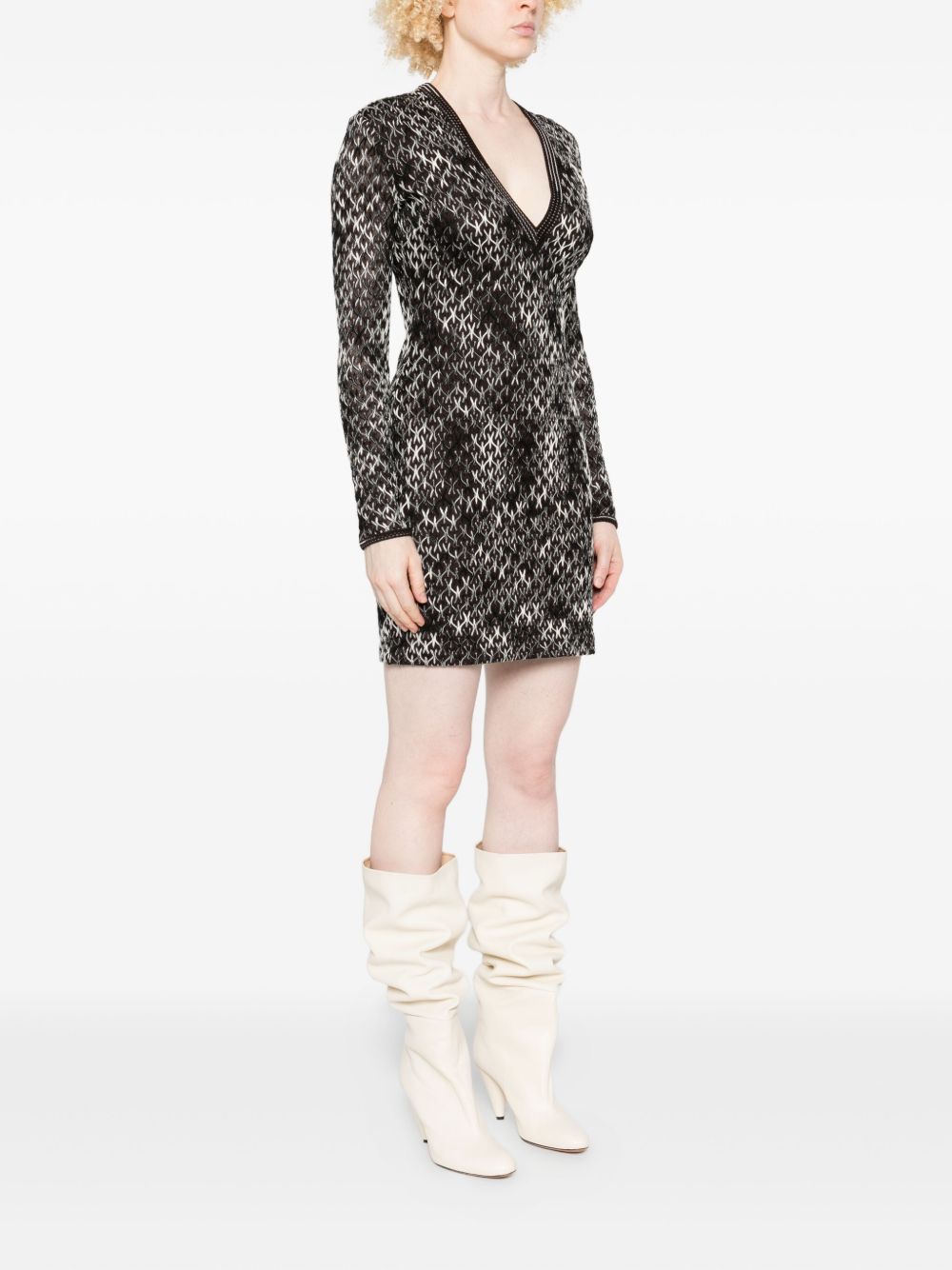 Missoni Wool Blend Short Dress Brown