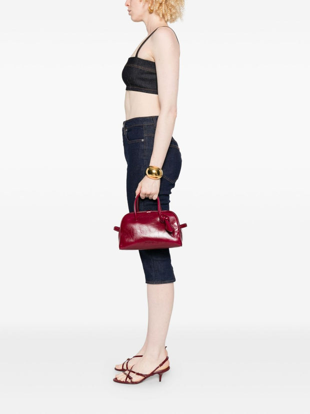JACQUEMUS Le Petit Turismo Handbag - Bordeaux