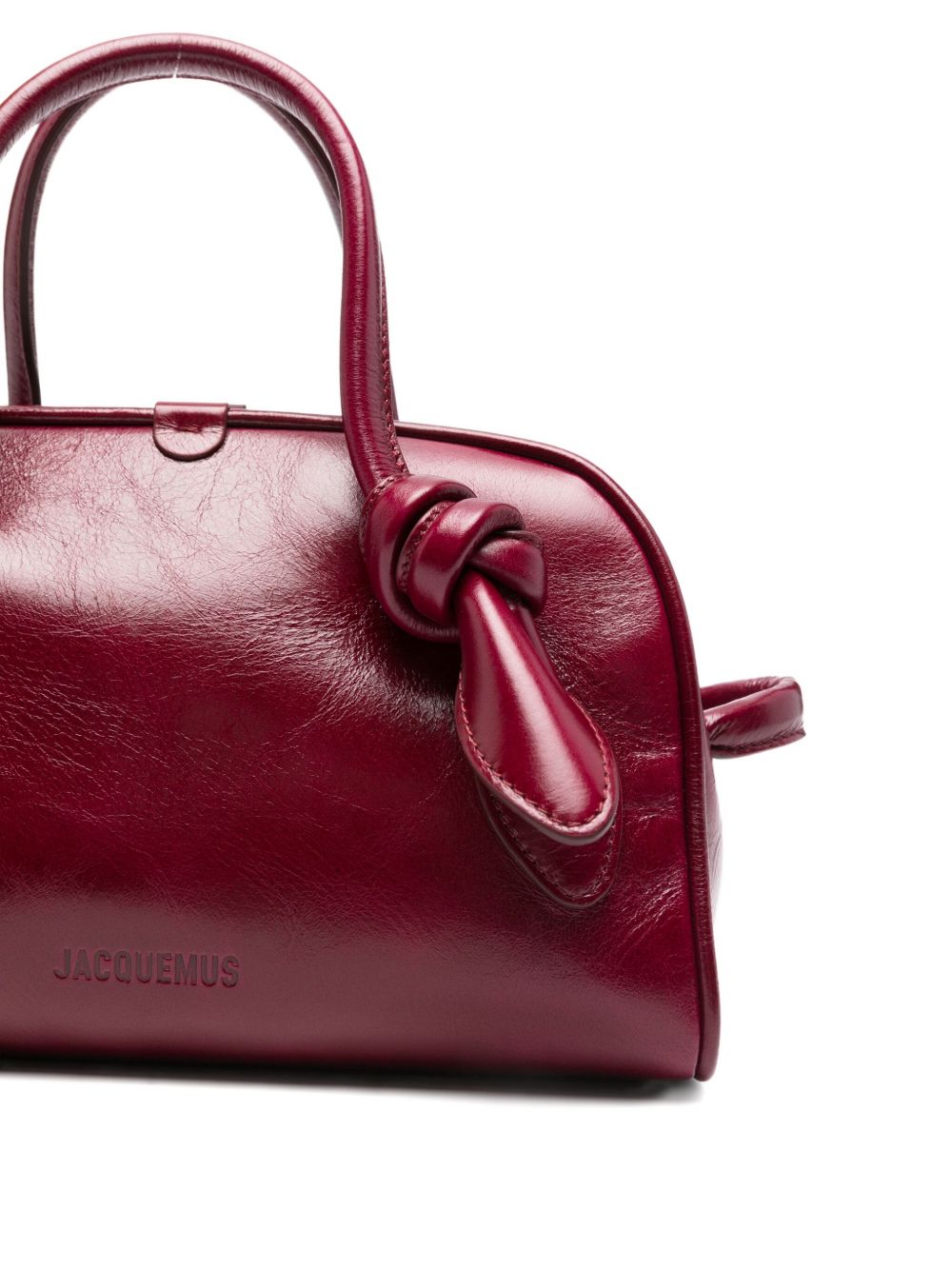 JACQUEMUS Le Petit Turismo Handbag - Bordeaux