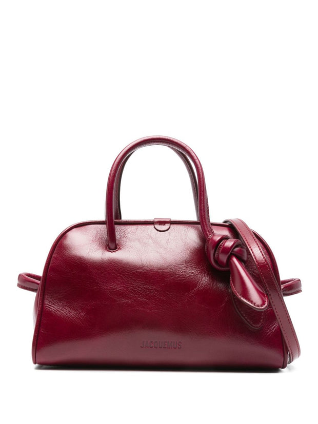 JACQUEMUS Le Petit Turismo Handbag - Bordeaux