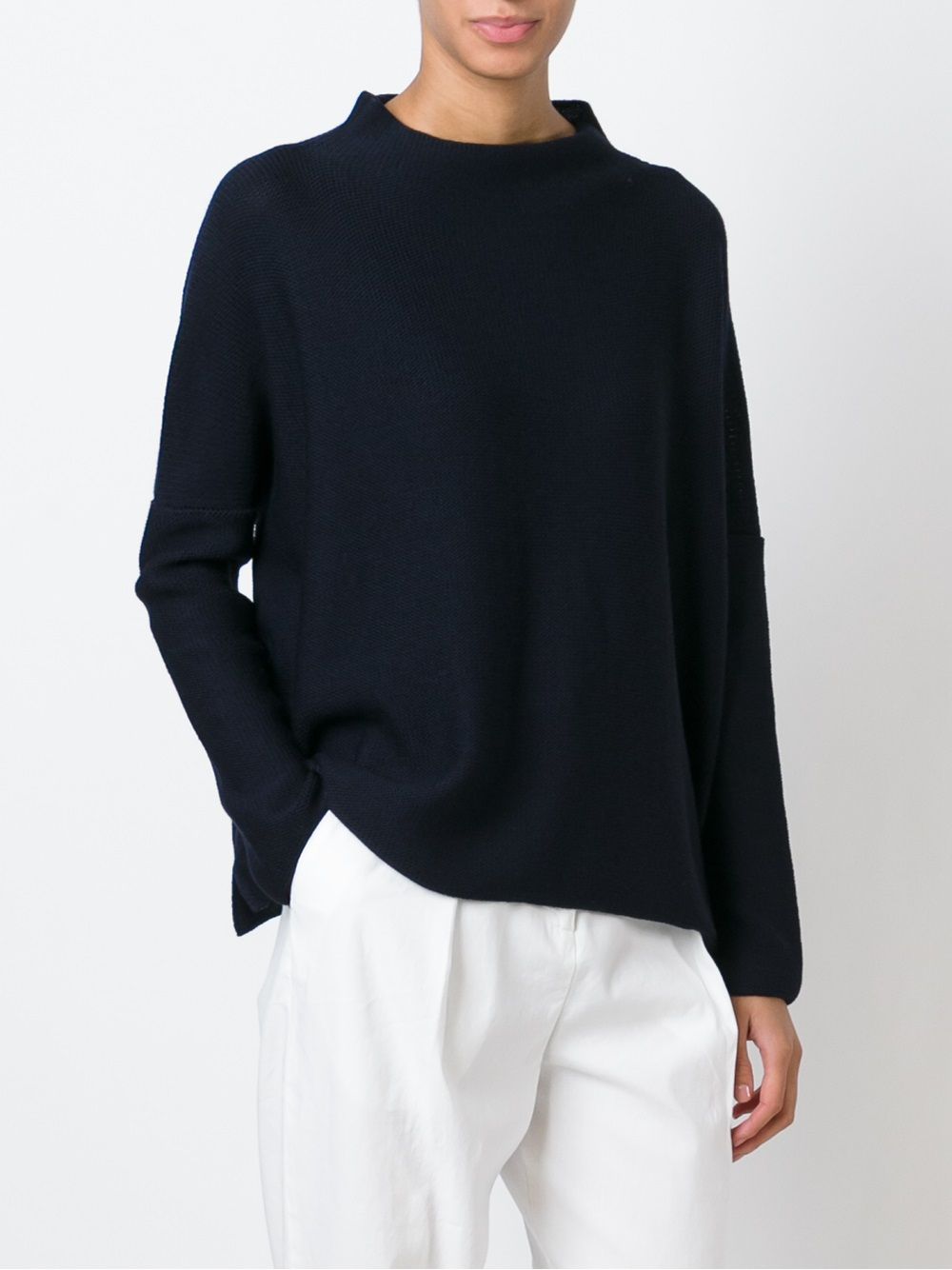 Daniela Gregis Wool Turtle-neck Sweater - Blue