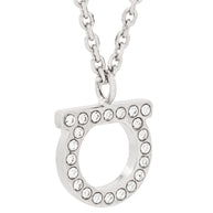 Ferragamo Gancini Necklace With Crystals