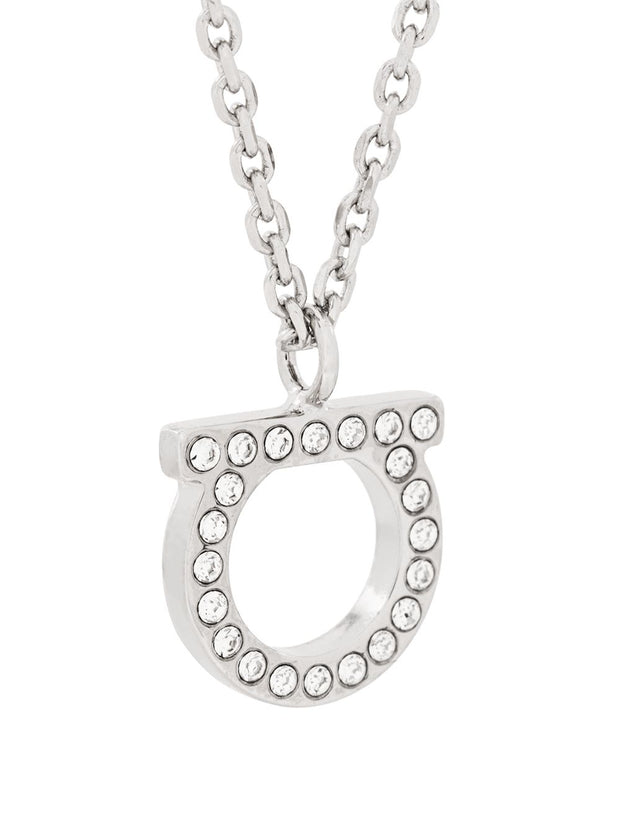 Ferragamo Gancini Necklace With Crystals