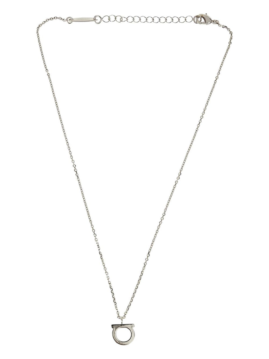 Ferragamo Gancini Necklace With Crystals