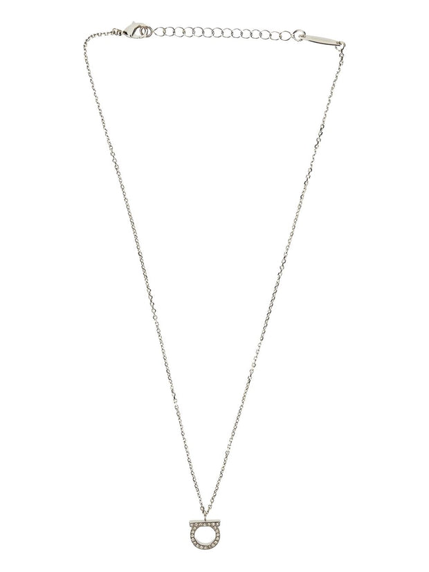 Ferragamo Gancini Necklace With Crystals