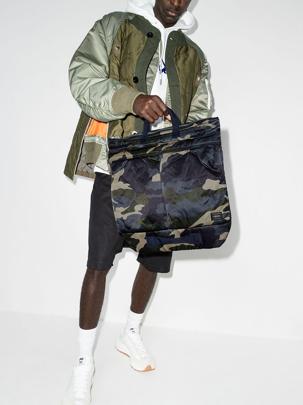 Porter Helmet Camouflage Tote Bag