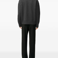 Ami Paris Ami De Coeur Wool Polo Shirt - Grey