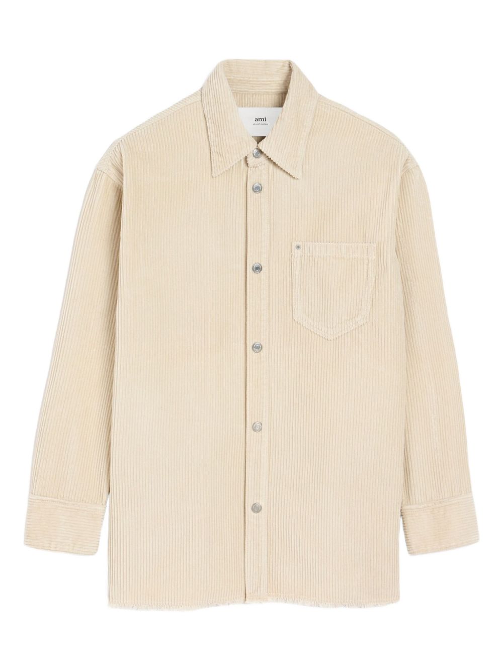 Ami Paris Cotton Overshirt - Ivory