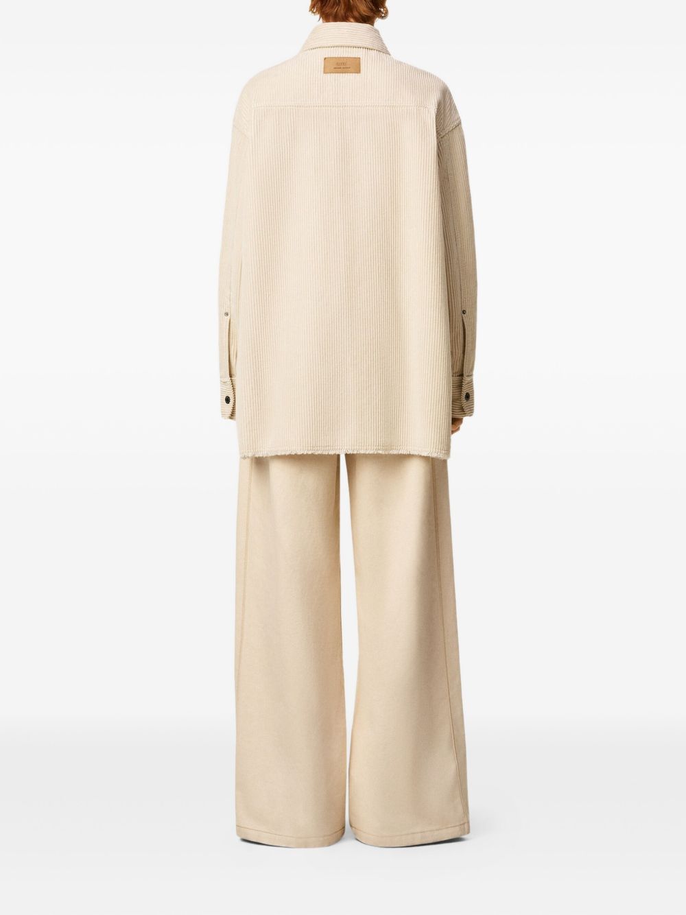Ami Paris Cotton Overshirt - Ivory