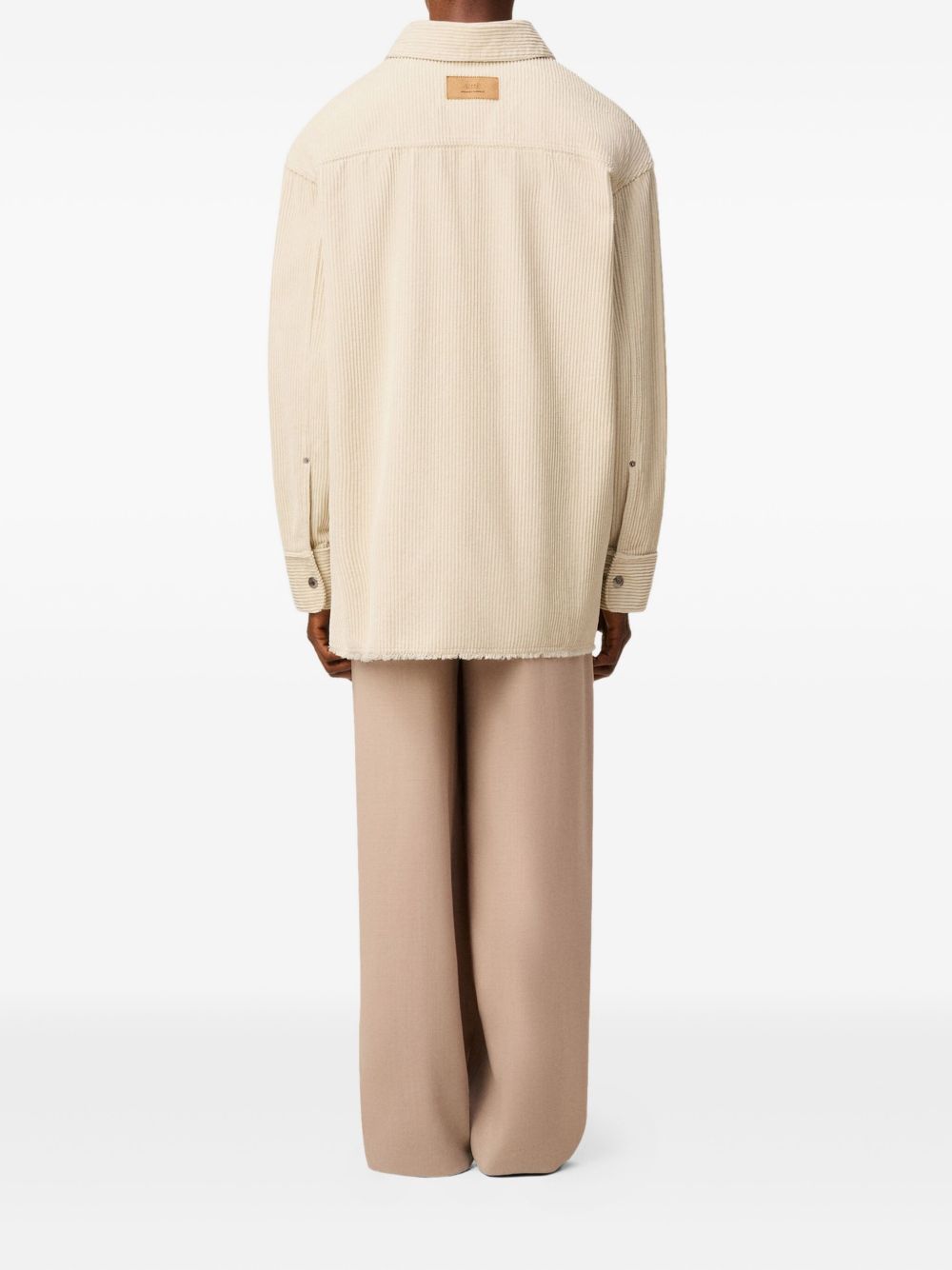 Ami Paris Cotton Overshirt - Ivory
