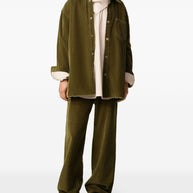 Ami Paris Cotton Overshirt - Brown
