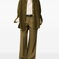 Ami Paris Cotton Overshirt - Brown