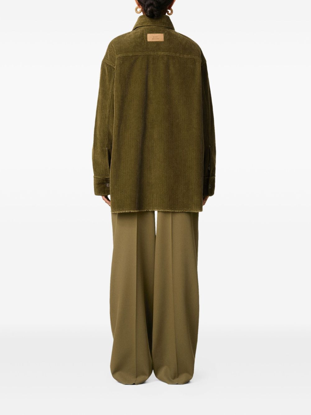 Ami Paris Cotton Overshirt - Brown