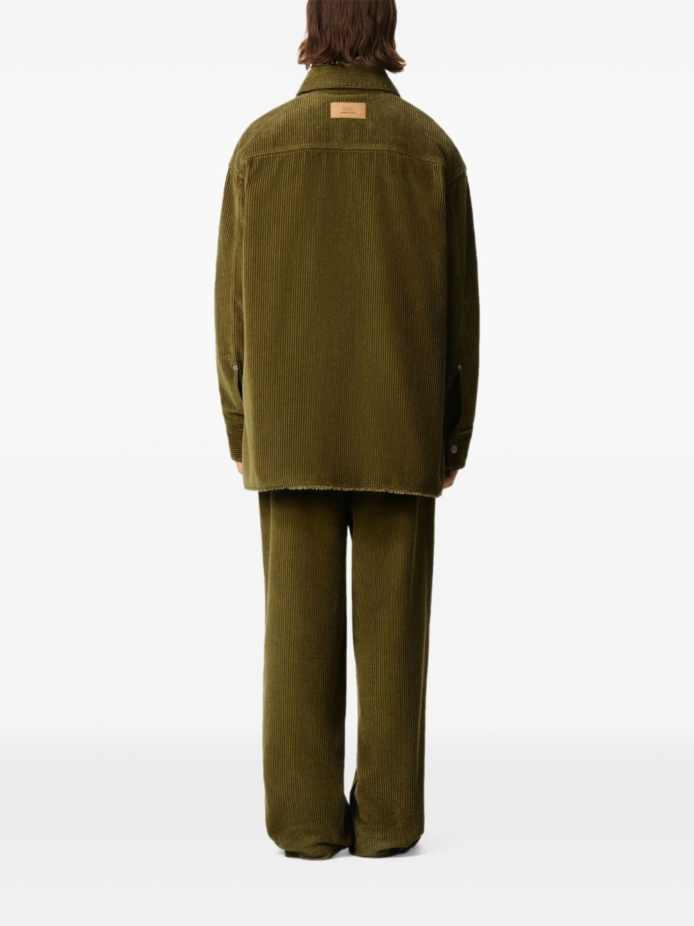 Ami Paris Cotton Overshirt - Brown