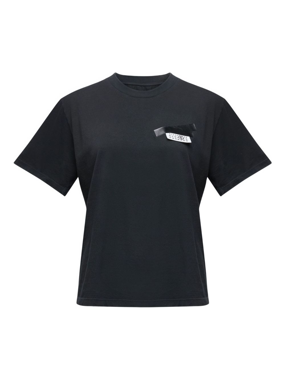 MM6 Maison Margiela Taped Cotton T-shirt - Black