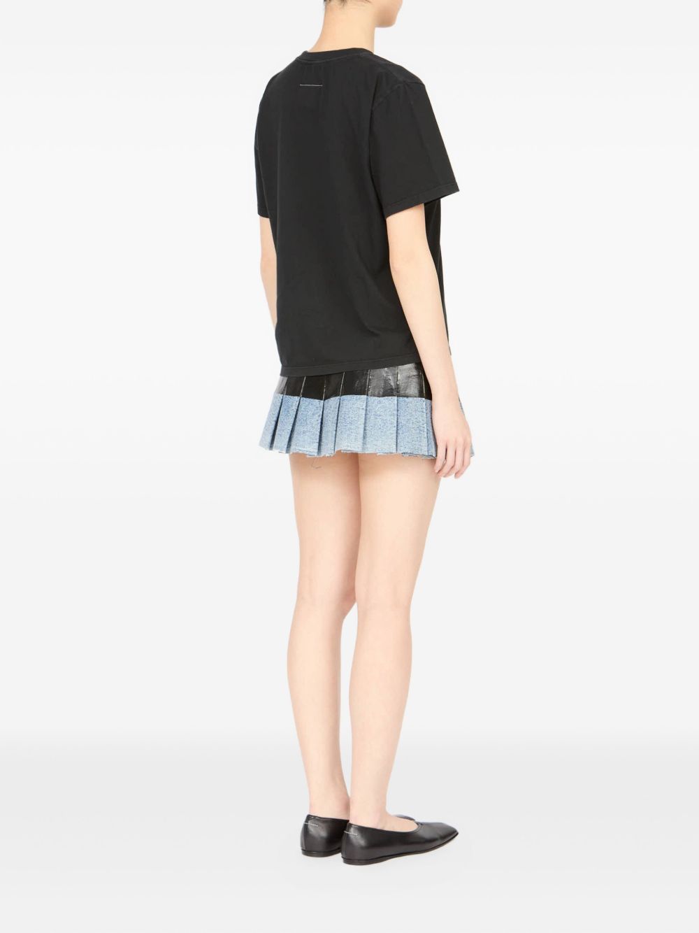 MM6 Maison Margiela Taped Cotton T-shirt - Black