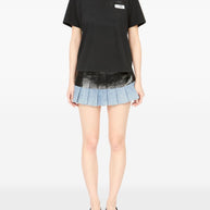 MM6 Maison Margiela Taped Cotton T-shirt - Black