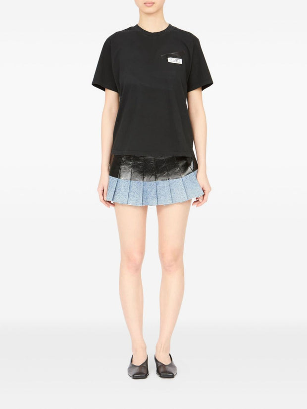 MM6 Maison Margiela Taped Cotton T-shirt - Black